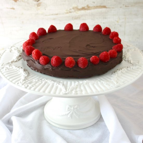 Chocolate Raspberry Almond Torte