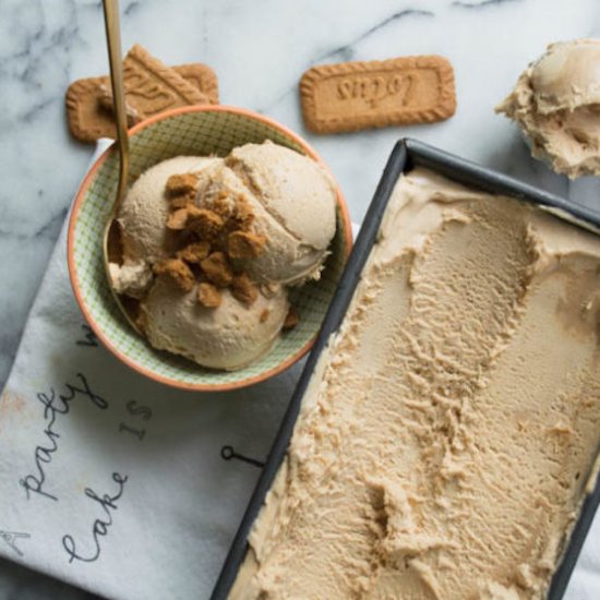 No Churn Cookie Butter Ice Cream