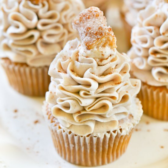 Churro Cupcakes