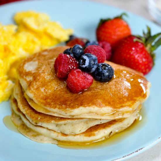 Fluffy Cream of Wheat Pancakes