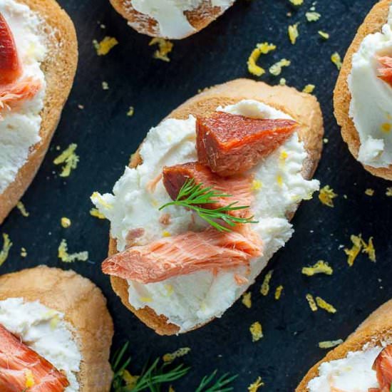 Smoked Salmon Crostini