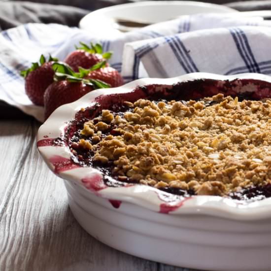 Strawberry Hibiscus Crumble