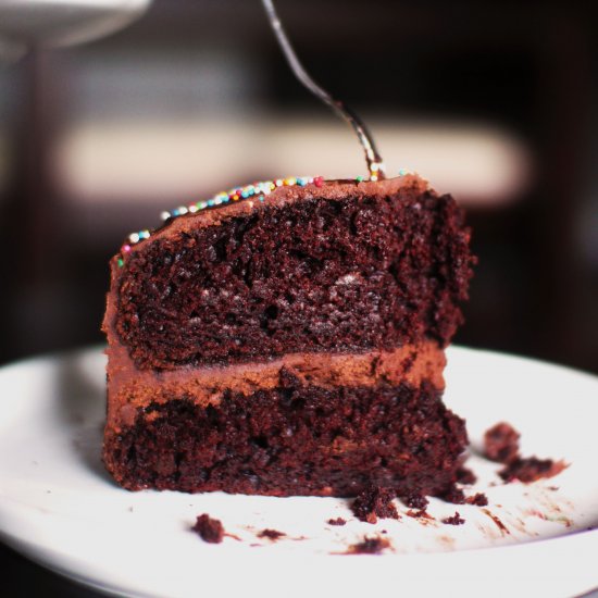 Decadent Double Chocolate Cake