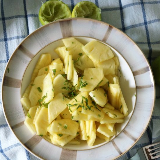 Pineapple Salad with Fresh Mint