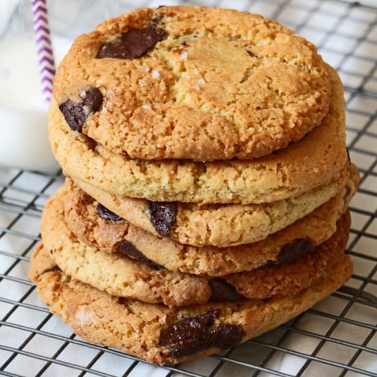 Salted Chocolate Chip Cookies