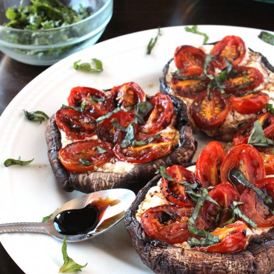 Caprese Stuffed Portobellos