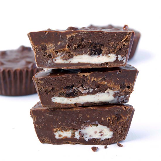 2 Ingredient Oreo Chocolate Cups