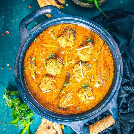 Mutton Keema Kofta Curry