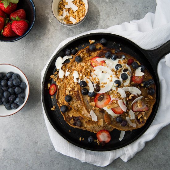 Skillet Quinoa Buttermilk Pancakes