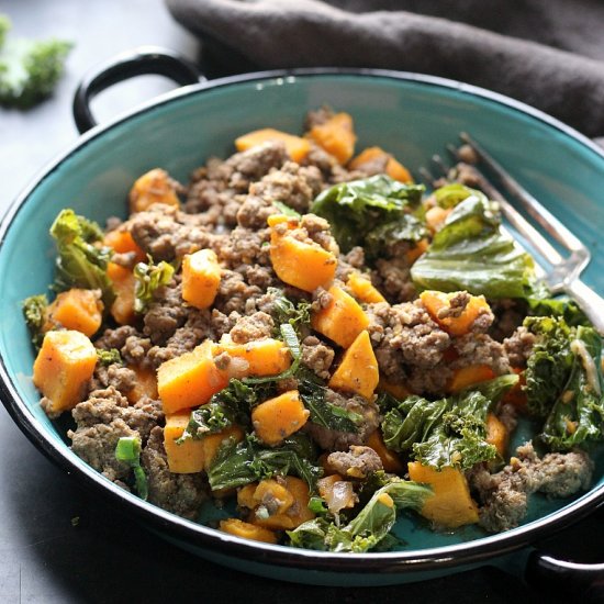 Ground Beef Sweet Potato Skillet