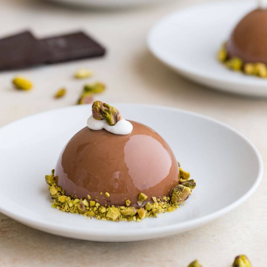 Chocolate Pistachio Dome