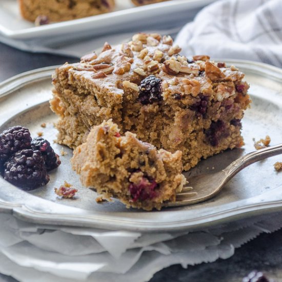 Healthy Blackberry Snack Cake