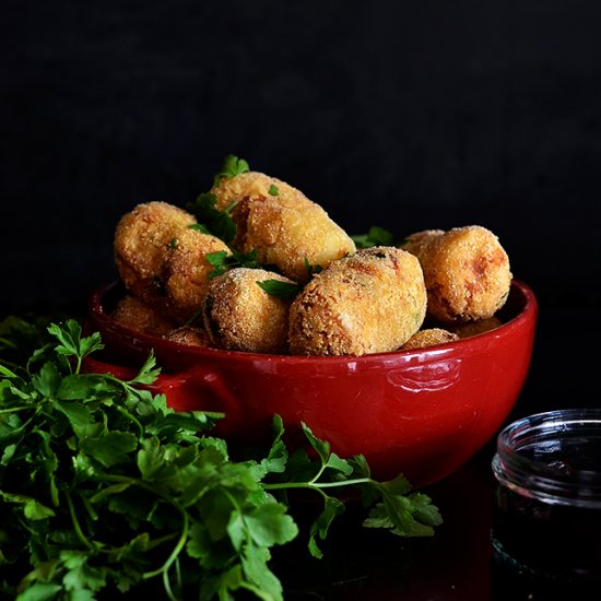 “Cheesy” Potato Croquettes