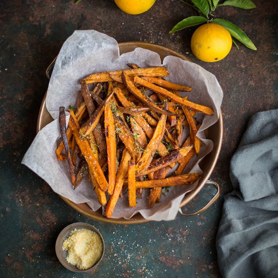 oven roasted sweet potato ‘fries’