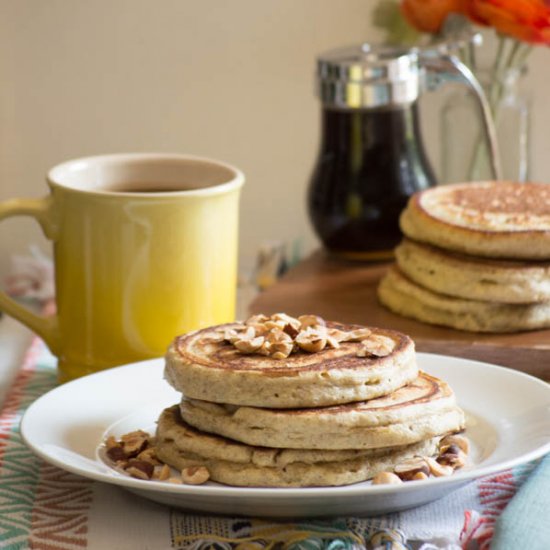 Hazelnut Rye Pancakes