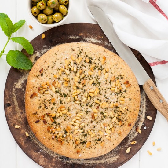 Spiced Mint and Pine Nut Bread