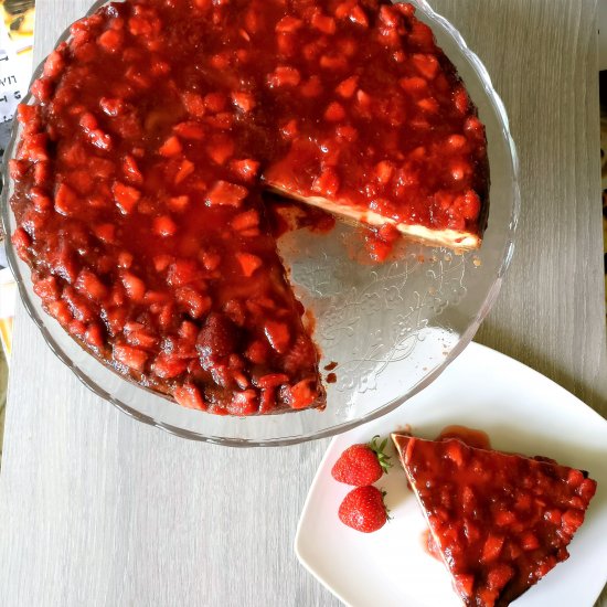 Strawberry Ricotta Cheesecake