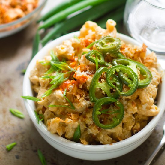 Vegan Jalapeno Popper Mac & Cheese