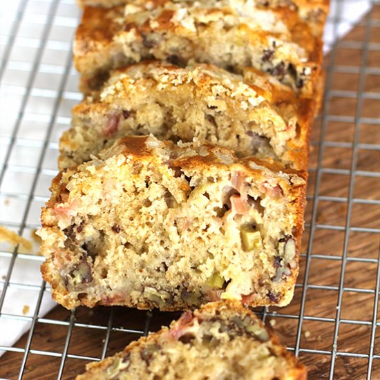 Rhubarb Nut Bread