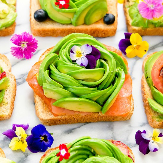 Avocado Toasts Nine Ways