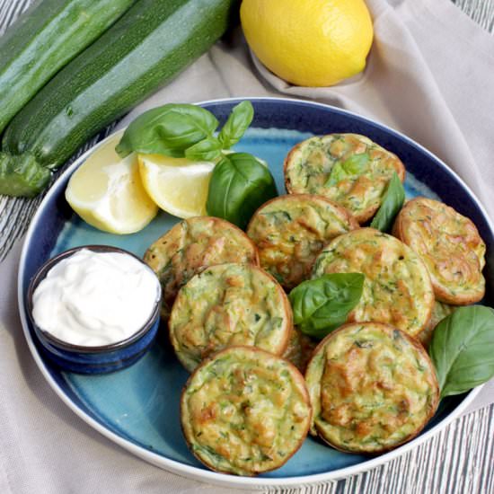 Healthy Baked Zucchini Fritters