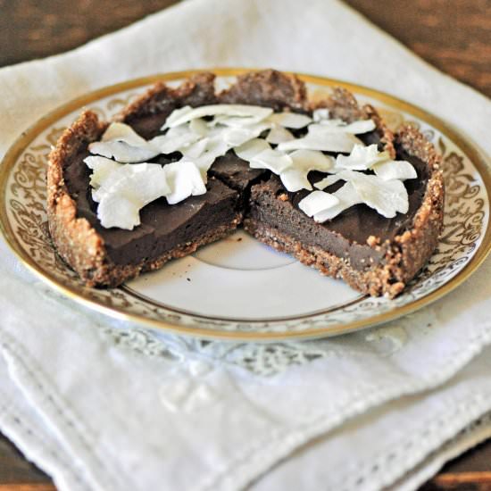 Dark Chocolate Coffee Tart