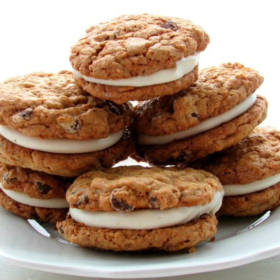 Chocolate Chip Oatmeal Creme Pie