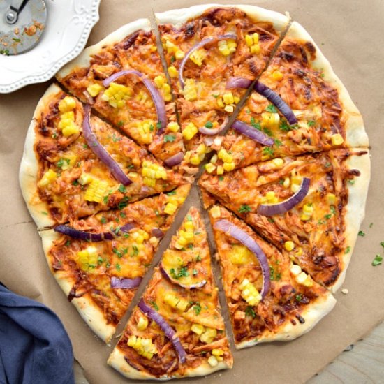 Loaded BBQ Chicken Pizza