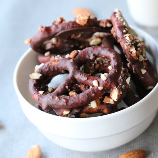 Chocolate Crunch Pretzels (GF & DF)