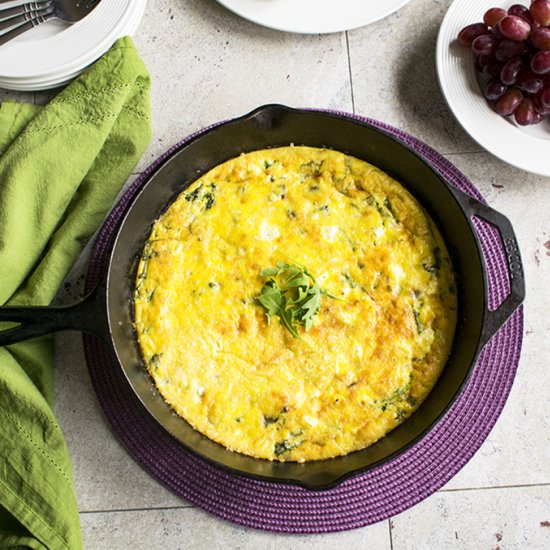 Baked Arugula Frittata