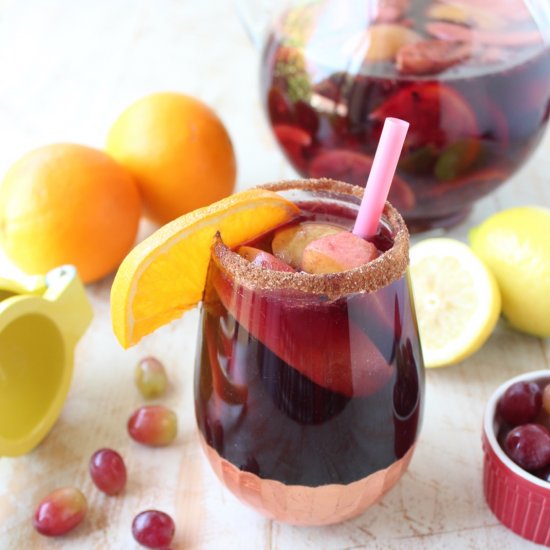 Grilled Fruit Sangria