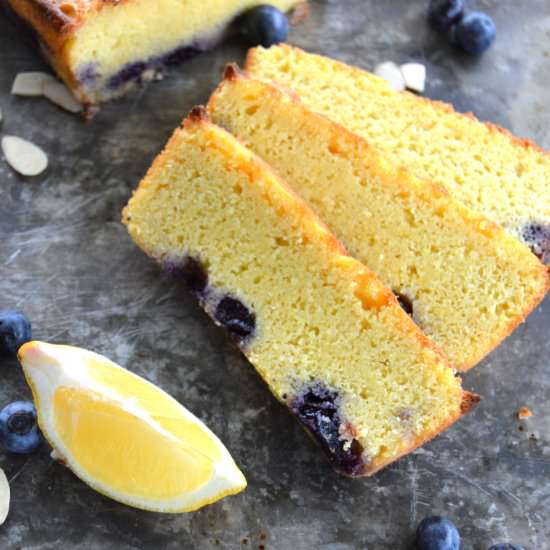 Lemon Blueberry Cream Cake