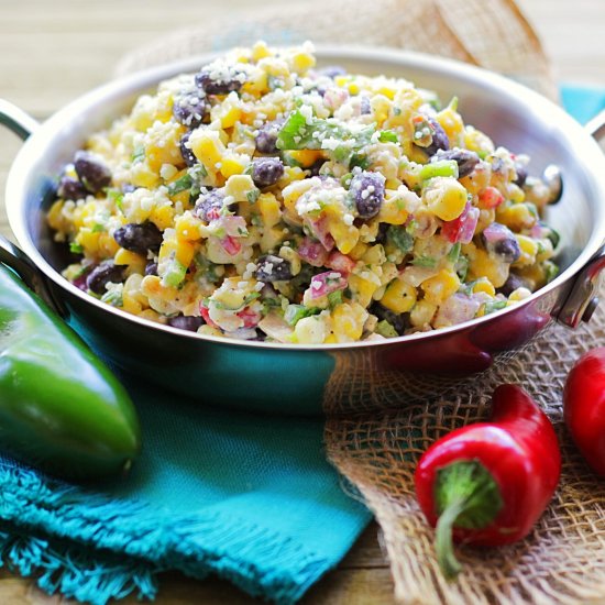 Mexican street corn salad