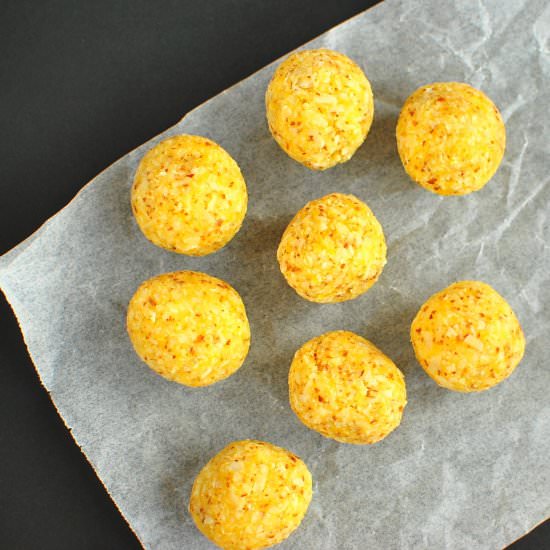 Orange Almond & Coconut Bliss Balls