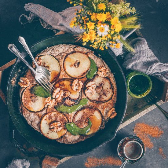 German Apple Pancake (vegan)