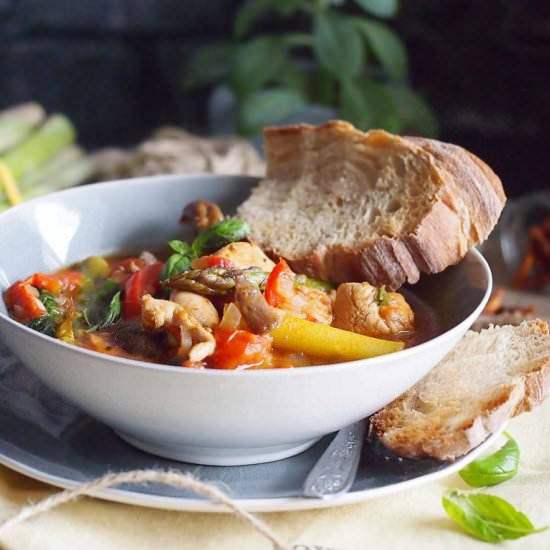 Easy spring chicken stew