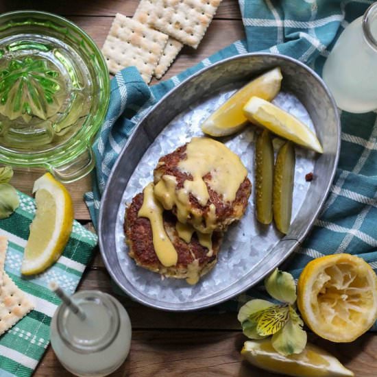 Crab Cakes with Old Bay Hollandaise