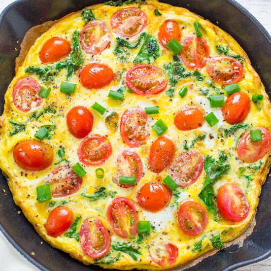 Kale and Tomato Frittata