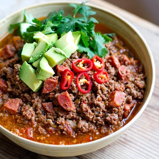 Instant Pot Chorizo Chili