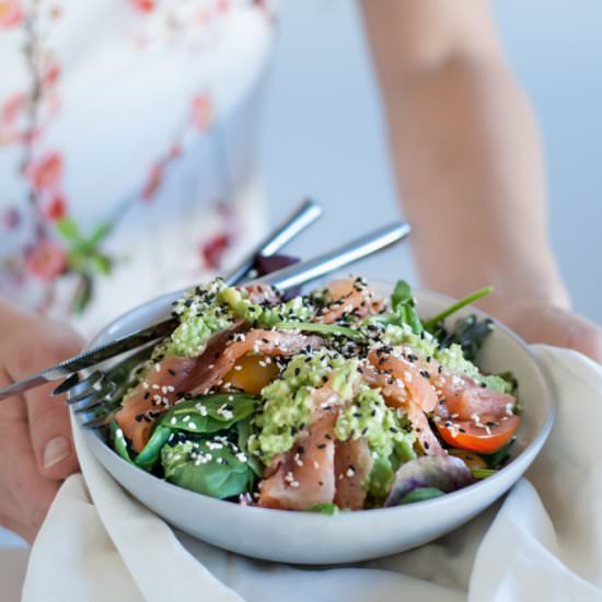 Avocado & Salmon Salad