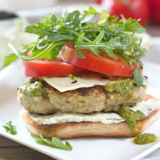 Chicken Pesto Burger