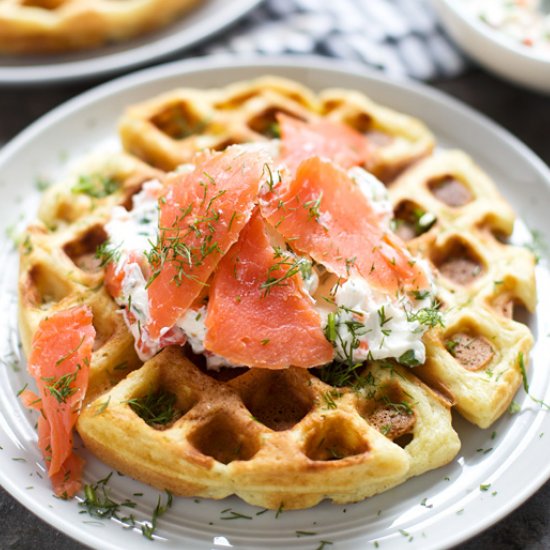 Cheddar Chive Waffles