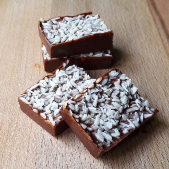 Delicious Coconut Chocolate Fudge