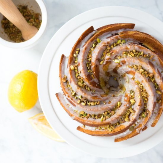 Pistachio Lemon Bundt Cake