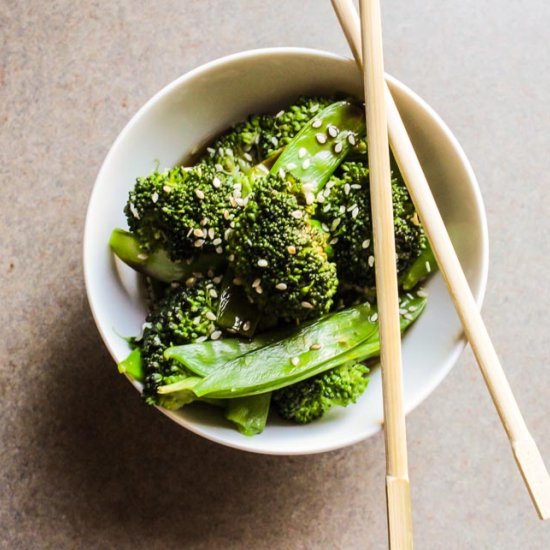 Asian Broccoli and Snow Pea Salad