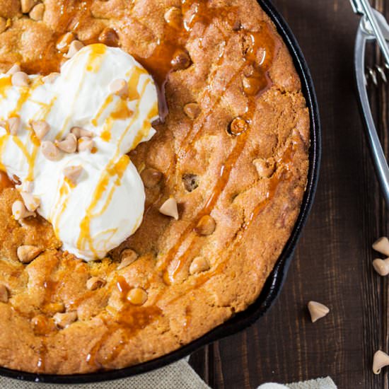 Butterscotch Skillet Cookie