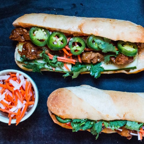 Vegan Banh Mi Vietnamese Sandwich