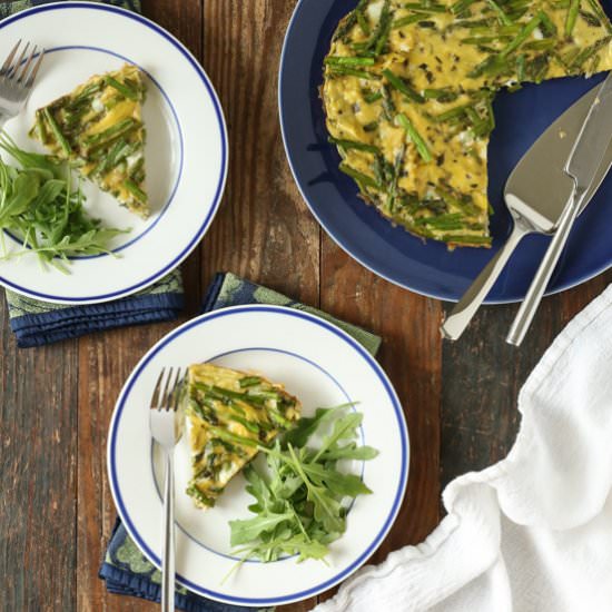 Asparagus Frittata with Mint