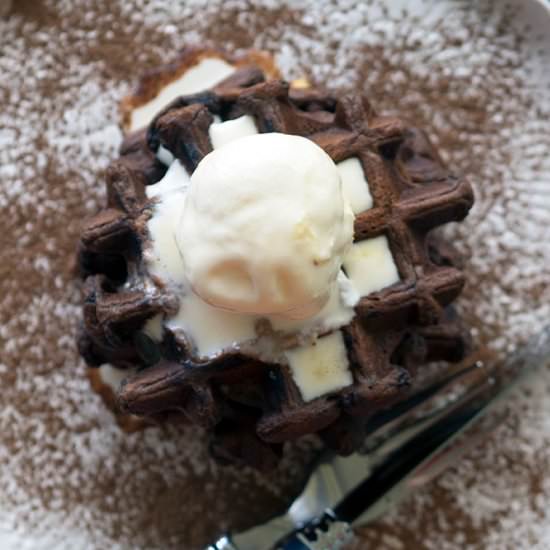 Triple Chocolate Waffles