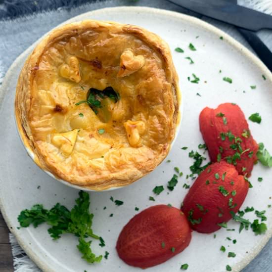 Easy Scallop & Prawn Curry Pies